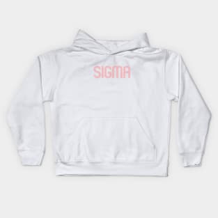 Sigma: Embrace Fashion's Finest Symbol of Timeless Elegance Kids Hoodie